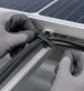 cable tie on solar panels